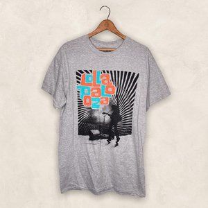 Lollapalooza Men's Medium M Gray 2016 Chicago Concert Music Festival Graphic Tee